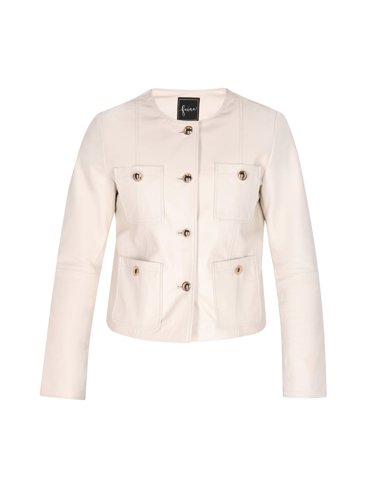 Кожаная куртка faina, белый
Кожаная куртка faina, белый
