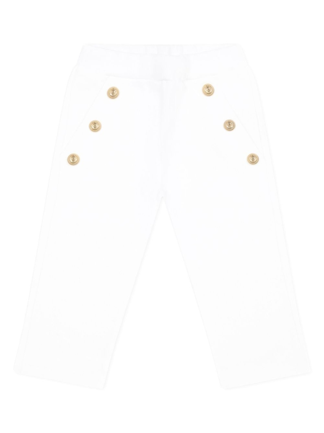 Balmain Kids брюки с гравированными пуговицами, белый
Balmain Kids брюки с гравированными пуговицами, белый
