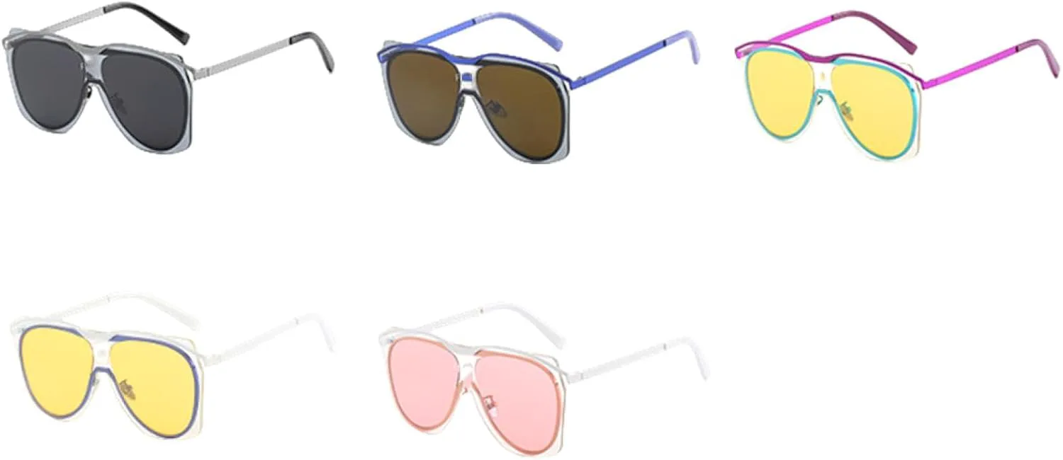 Крупные цельные солнцезащитные очки для женщин и мужчин, модные в винтажном стиле, панк, для вождения и путешествий, солнцезащитные очки UV400 TKKTLLT, Gun Gray
Крупные цельные солнцезащитные очки для женщин и мужчин, модные в винтажном стиле, панк, для вождения и путешествий, солнцезащитные очки UV400 TKKTLLT, Gun Gray