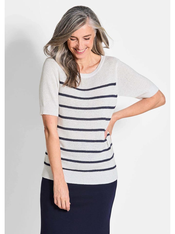 Пуловер GOLDNER, цвет weiß/marine/geringelt
Пуловер GOLDNER, цвет weiß/marine/geringelt