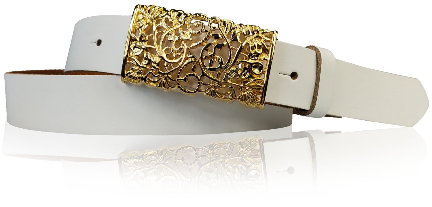 Кожаный ремень FRONHOFER, белый
Кожаный ремень FRONHOFER, белый