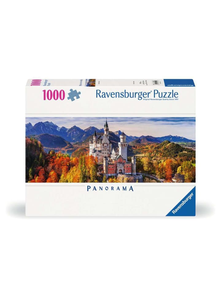Пазл Ravensburger из 1000 деталей: Баварский замок, красочный
Пазл Ravensburger из 1000 деталей: Баварский замок, красочный