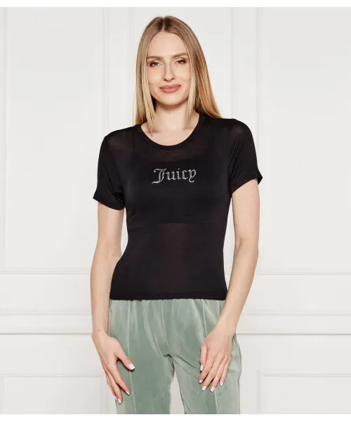 Футболка Slim fit Juicy Couture, черный 
Футболка Slim fit Juicy Couture, черный