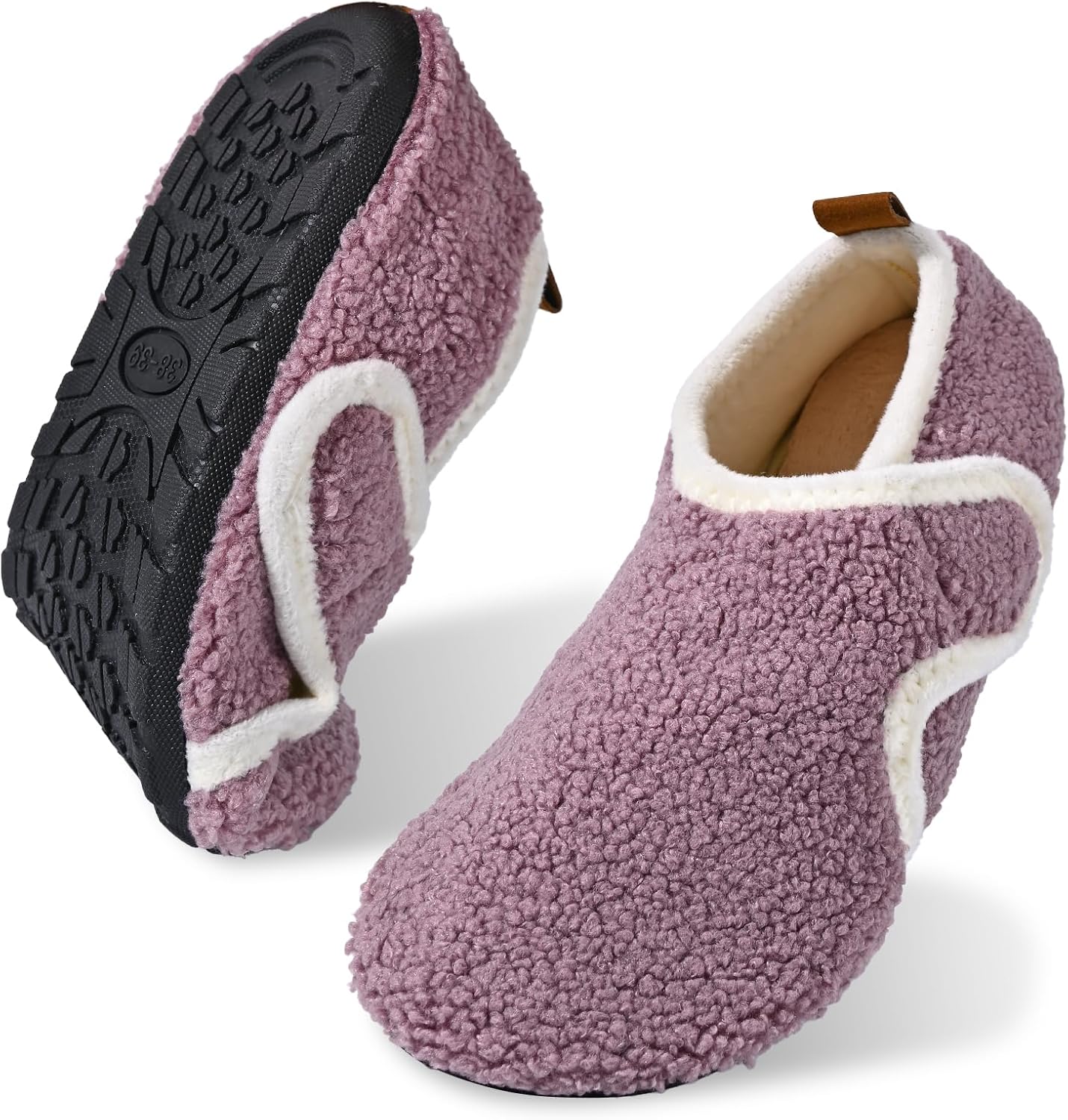 Домашние тапочки для женщин и мужчин, регулируемые уютные теплые носки-ботинки, мягкие противоскользящие тапочки с резиновой подошвой для дома и улицы Jieertop, фиолетовый
Домашние тапочки для женщин и мужчин, регулируемые уютные теплые носки-ботинки, мягкие противоскользящие тапочки с резиновой подошвой для дома и улицы Jieertop, фиолетовый
