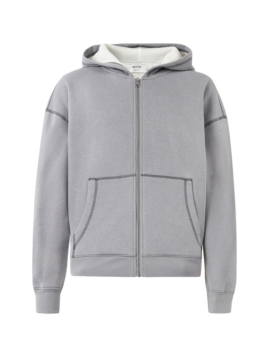 Толстовка с капюшоном на молнии HOLLISTER, серый
Толстовка с капюшоном на молнии HOLLISTER, серый