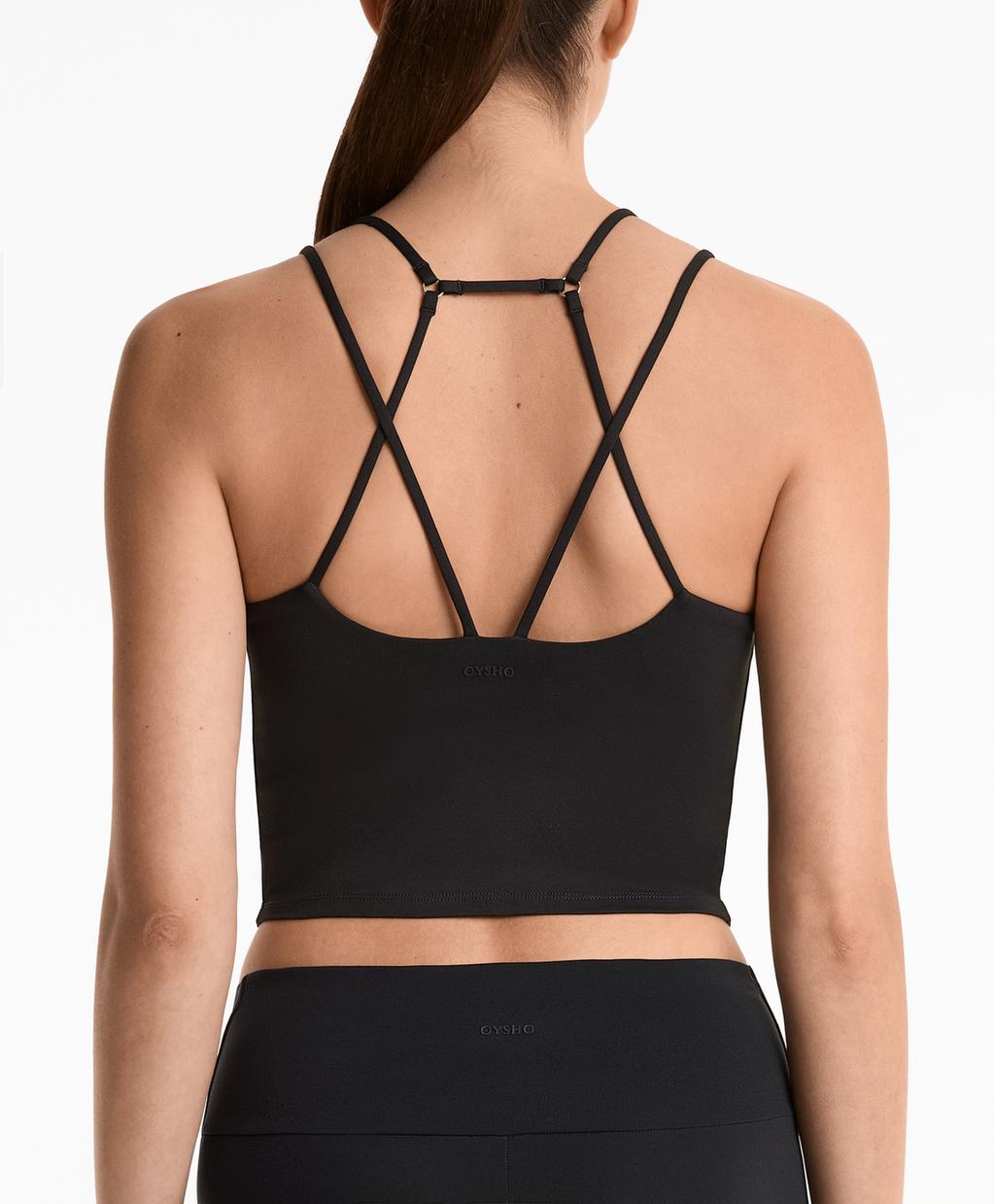 Кольцевая майка Comfortlux Oysho, черный
Кольцевая майка Comfortlux Oysho, черный