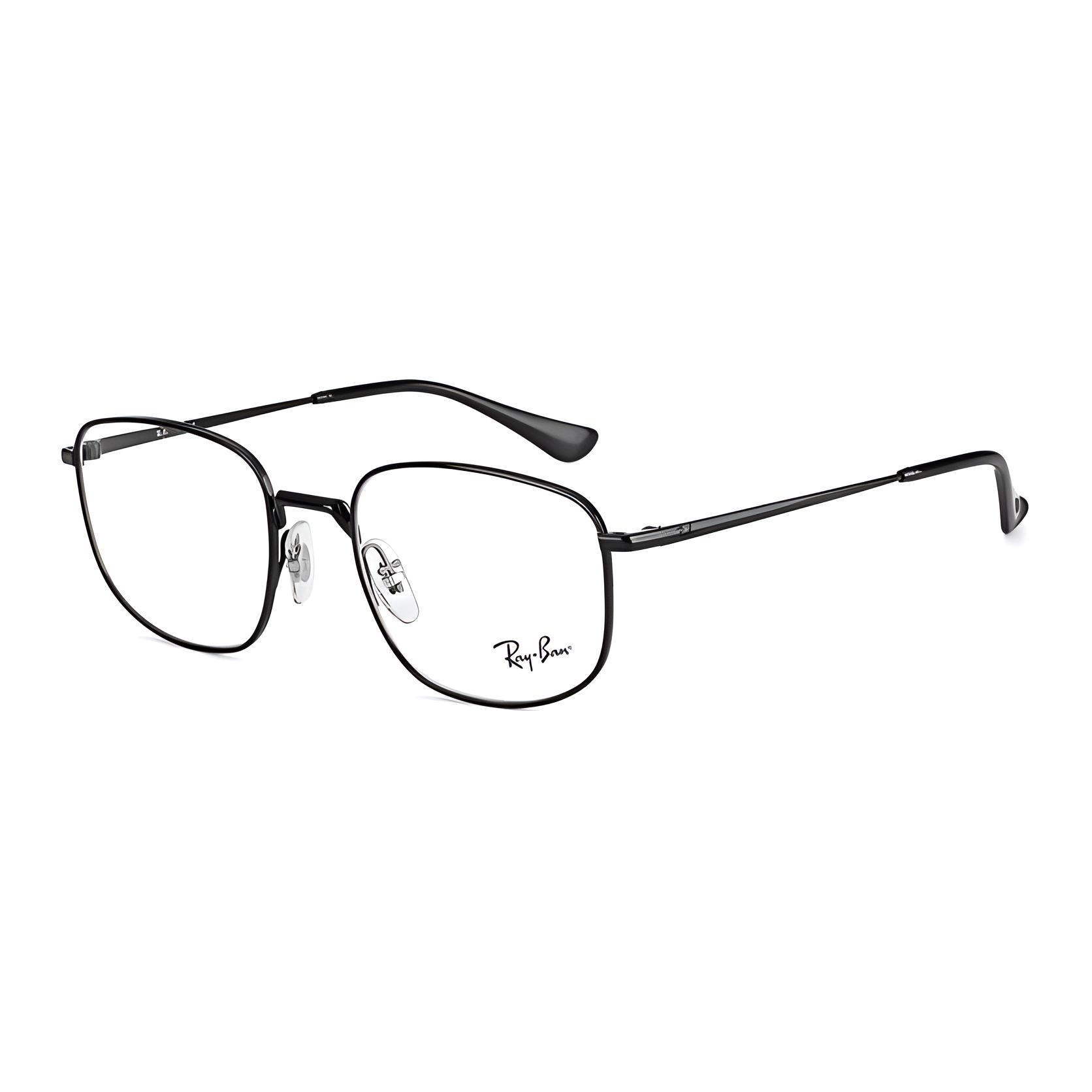 RayBan Металлическая оправа для очков неправильной формы унисекс черная, Black 
RayBan Металлическая оправа для очков неправильной формы унисекс черная, Black