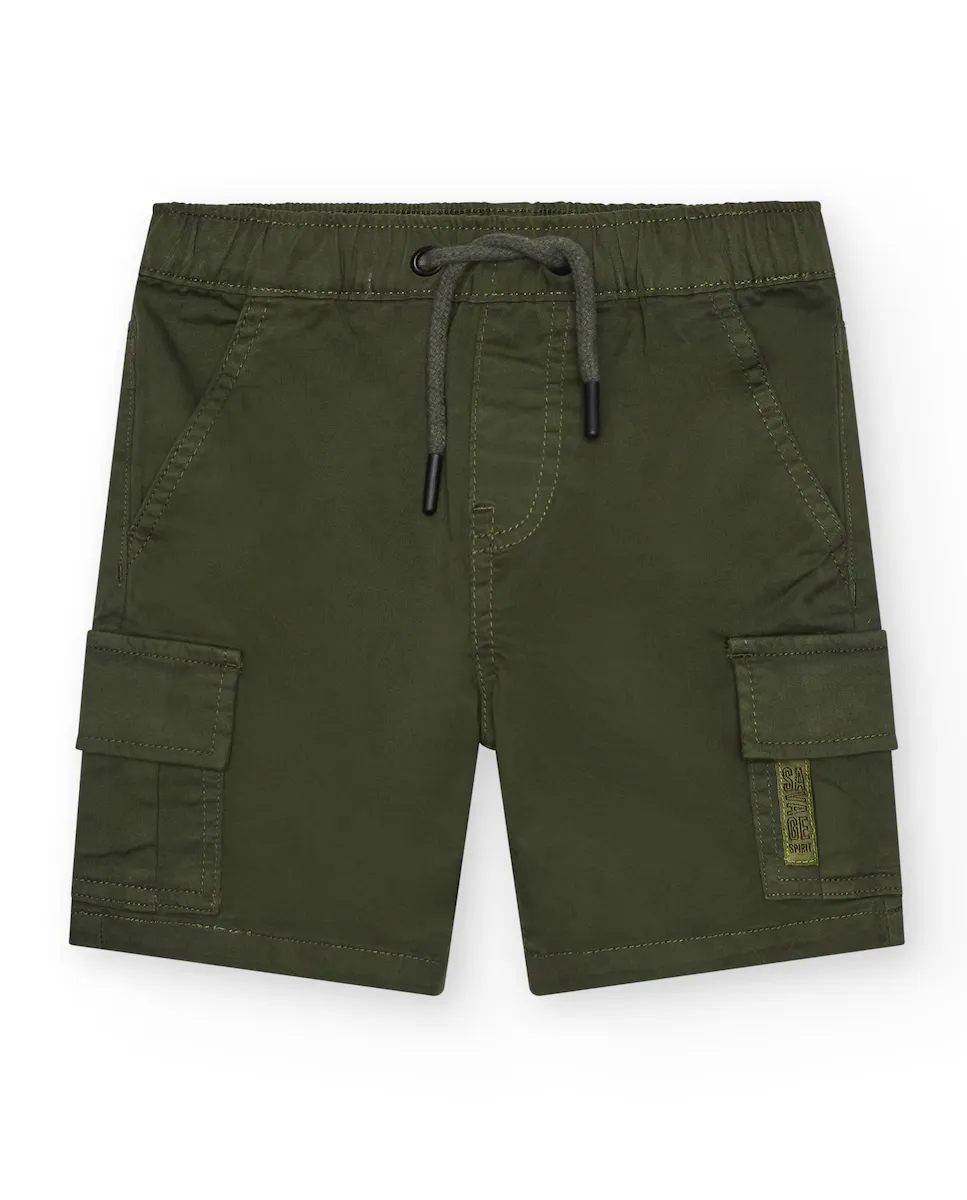 Бермуды детские грузовые зеленые с боковыми карманами и регулируемой талией Tuc tuc, зеленый
Бермуды детские грузовые зеленые с боковыми карманами и регулируемой талией Tuc tuc, зеленый