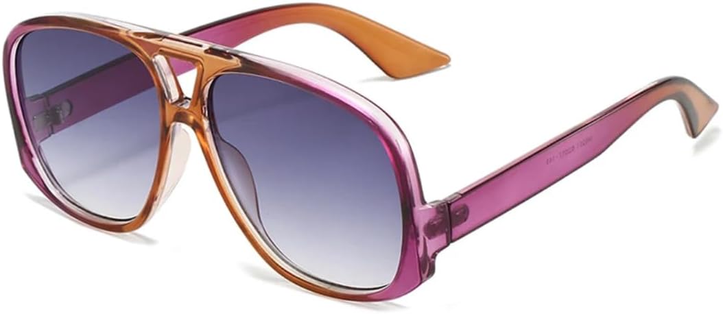 Солнцезащитные очки для мужчин и женщин - защита UV400 - увеличенные линзы с двойной перемычкой и градиентным покрытием для занятий спортом на открытом воздухе и вождения DSVIGF, Tea Purple Grey
Солнцезащитные очки для мужчин и женщин - защита UV400 - увеличенные линзы с двойной перемычкой и градиентным покрытием для занятий спортом на открытом воздухе и вождения DSVIGF, Tea Purple Grey