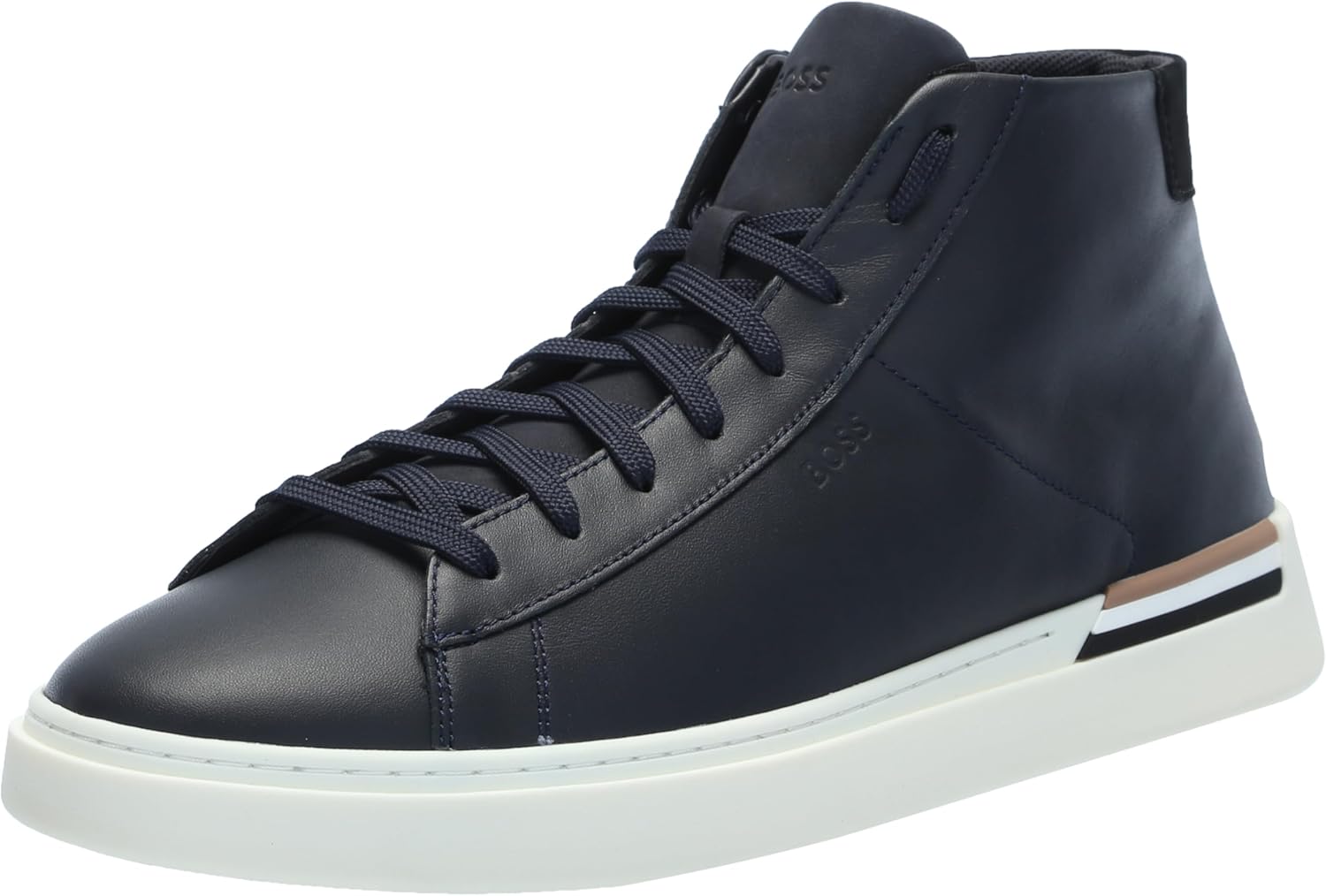 BOSS Мужские кроссовки Clint High Top Leather, Shiny Navy
BOSS Мужские кроссовки Clint High Top Leather, Shiny Navy