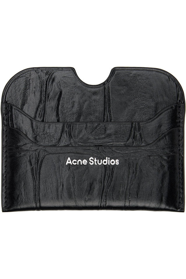 Кожаный держатель для карт Acne Studios, черный
Кожаный держатель для карт Acne Studios, черный