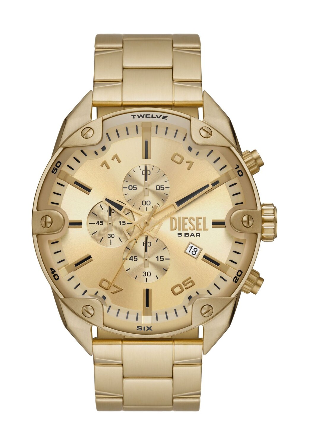 Мужской хронограф DZ4608 DIESEL, золото
Мужской хронограф DZ4608 DIESEL, золото