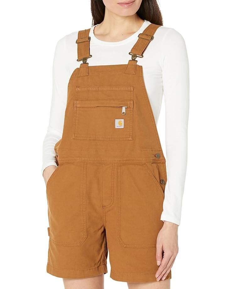 Шорты Carhartt Rugged Flex Relaxed Fit Canvas Shortall, цвет Carhartt Brown
Шорты Carhartt Rugged Flex Relaxed Fit Canvas Shortall, цвет Carhartt Brown