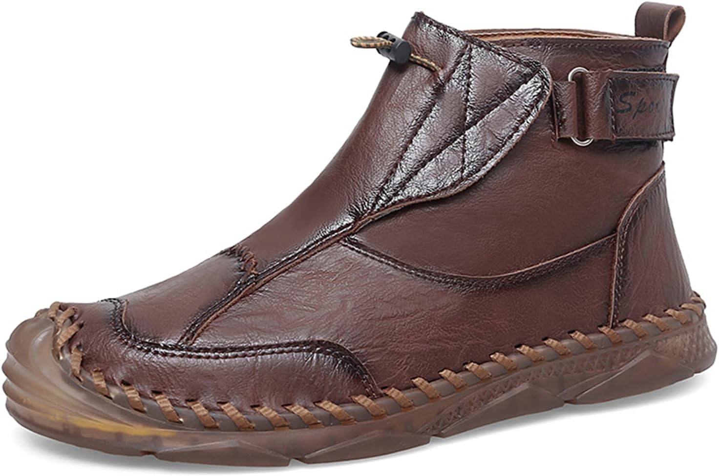 Мужские высокие ботинки на шнуровке из натуральной кожи с регулируемым ремешком и пряжкой, легкие, с мягкой внутренней отделкой, круглым носком, плоской подошвой, повседневные туфли для мужчин Psieicwm, коричневый
Мужские высокие ботинки на шнуровке из натуральной кожи с регулируемым ремешком и пряжкой, легкие, с мягкой внутренней отделкой, круглым носком, плоской подошвой, повседневные туфли для мужчин Psieicwm, коричневый