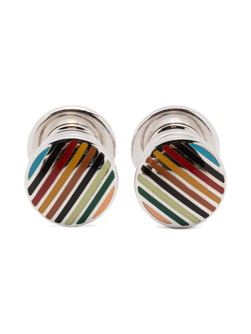 Запонки в полоску Paul Smith, серебристый
Запонки в полоску Paul Smith, серебристый
