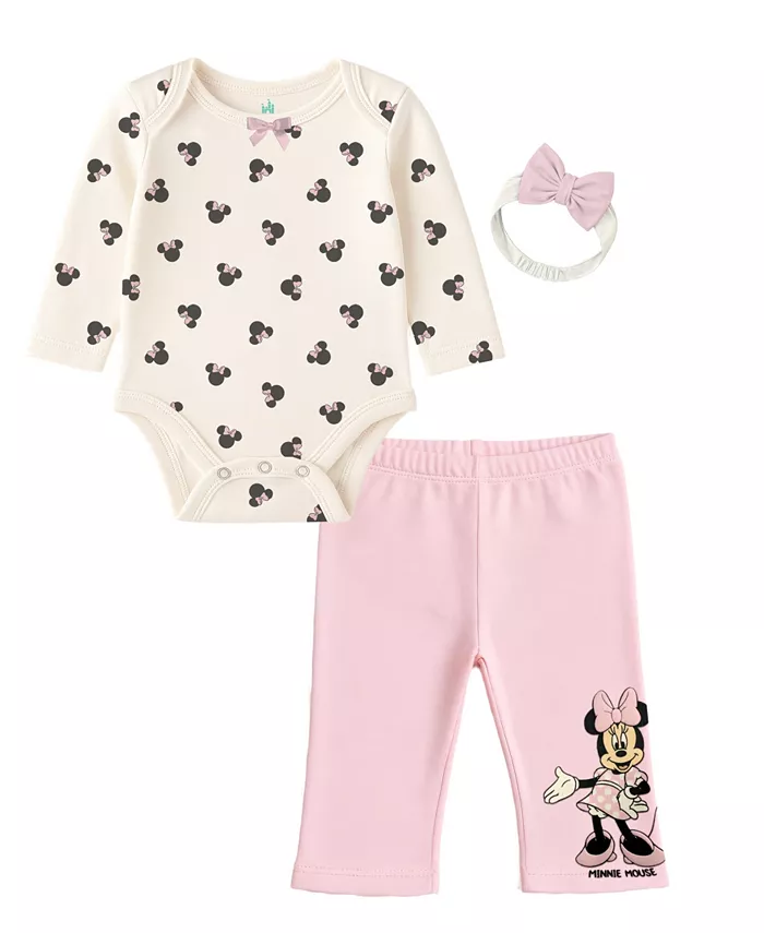Комплект для девочек из 3 предметов: боди Minnie, ползунки и повязка на голову Disney, мультиколор
Комплект для девочек из 3 предметов: боди Minnie, ползунки и повязка на голову Disney, мультиколор