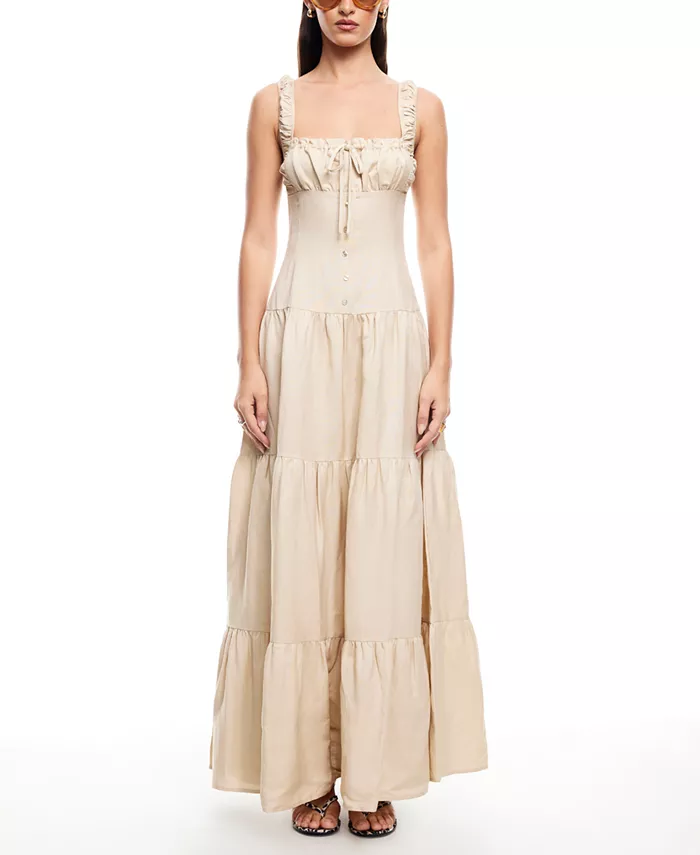 Женское макси-платье с вырезом в форме сердца Lioness, коричневый/бежевый
Женское макси-платье с вырезом в форме сердца Lioness, коричневый/бежевый