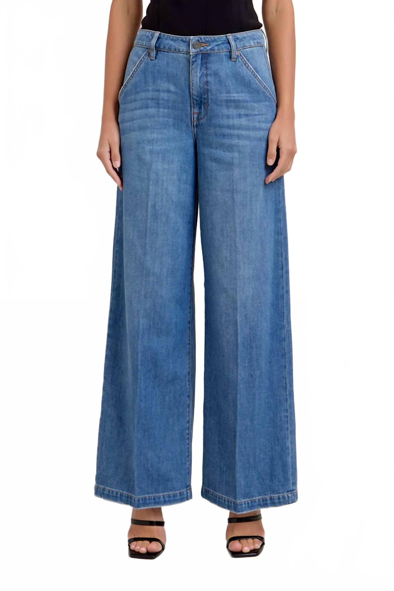 HIDDEN Женские джинсы Nori с очень широкими штанинами, темно-серый цвет
HIDDEN Женские джинсы Nori с очень широкими штанинами, темно-серый цвет