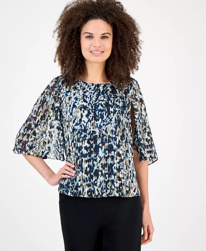 Женская блузка с принтом и рукавами-накидками Anne Klein, синий
Женская блузка с принтом и рукавами-накидками Anne Klein, синий