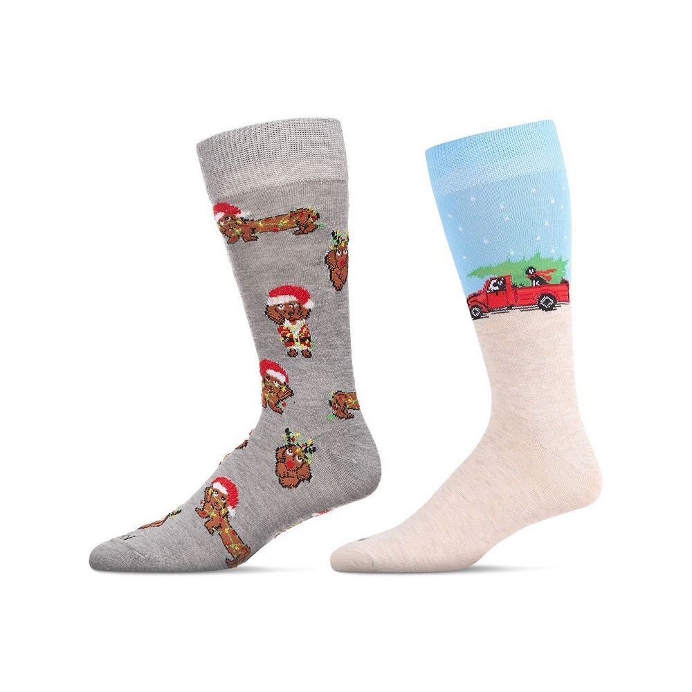 Мужские рождественские праздники, комплект из 2 пар новых носков MeMoi, мультиколор
Мужские рождественские праздники, комплект из 2 пар новых носков MeMoi, мультиколор