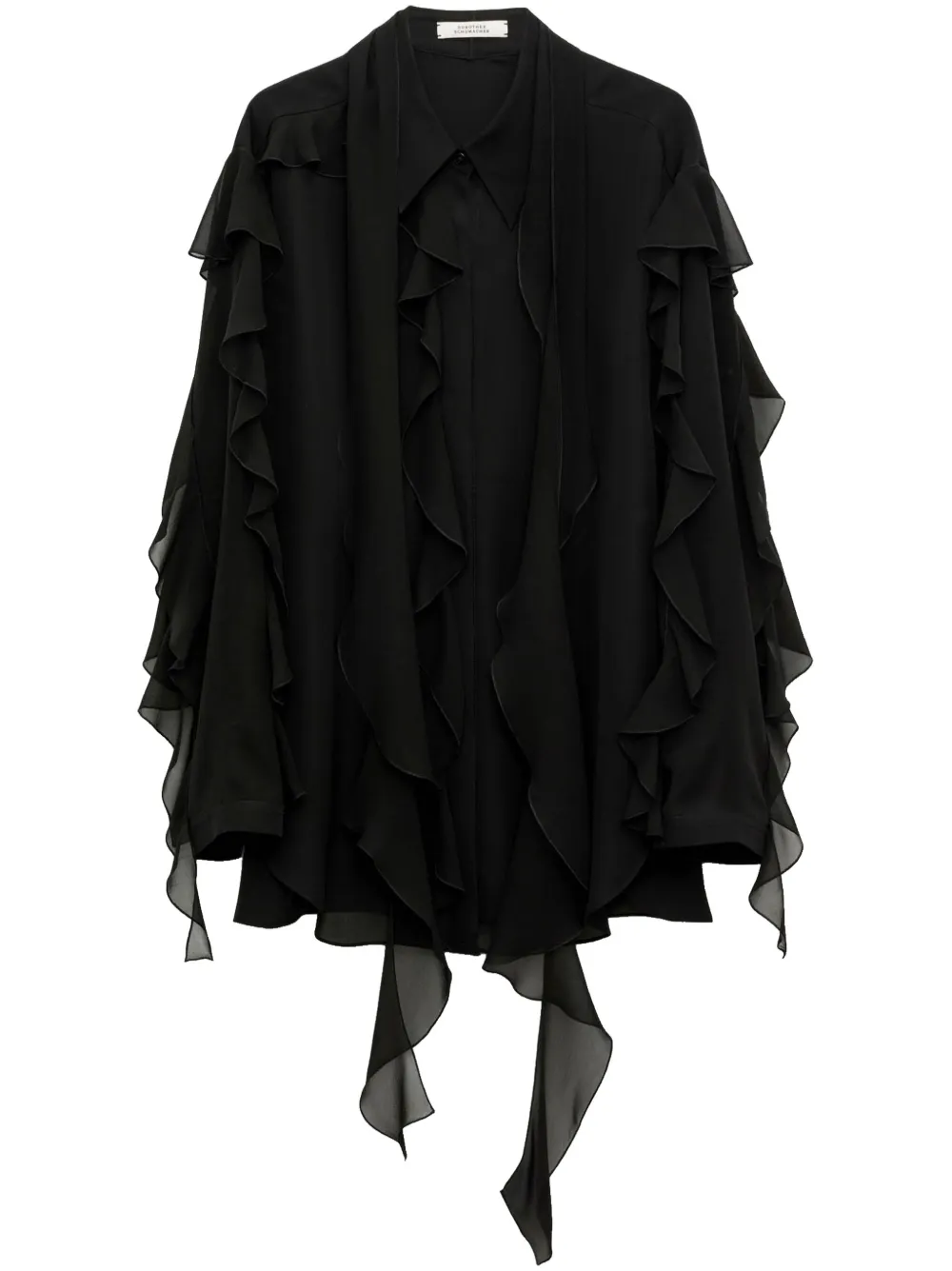 Прозрачная блузка Twist Dorothee Schumacher, черный
Прозрачная блузка Twist Dorothee Schumacher, черный