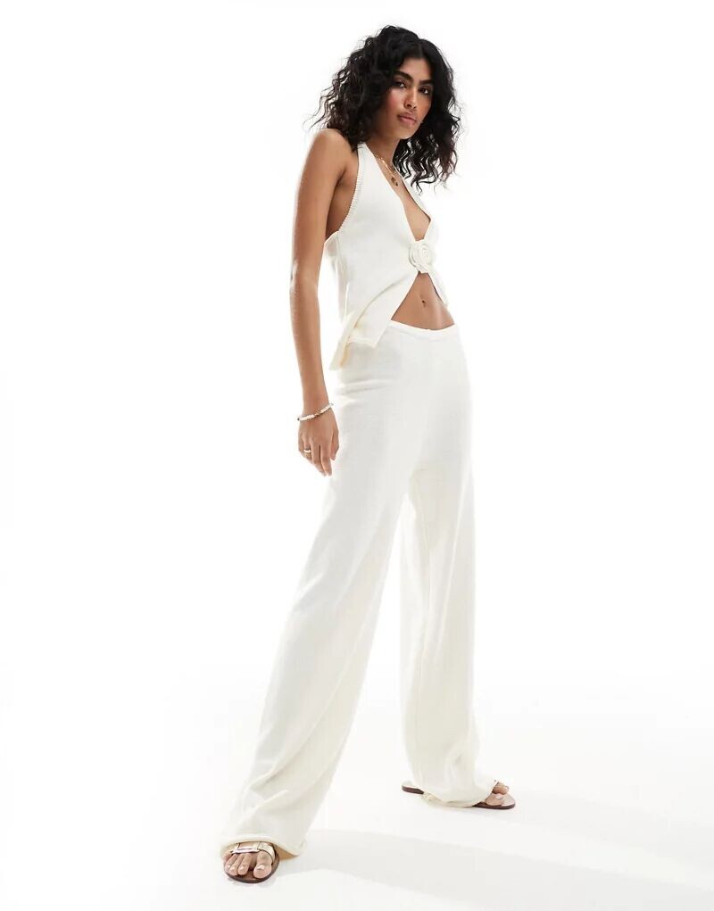 Пляжные брюки тонкой вязки цвета экрю 4th & Reckless Maribel, комбинированная модель
Пляжные брюки тонкой вязки цвета экрю 4th & Reckless Maribel, комбинированная модель