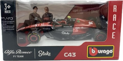 ALFA ROMEO C43 F1 2023 #24 З.Гуанью ББураго 1:43 Bburago
ALFA ROMEO C43 F1 2023 #24 З.Гуанью ББураго 1:43 Bburago