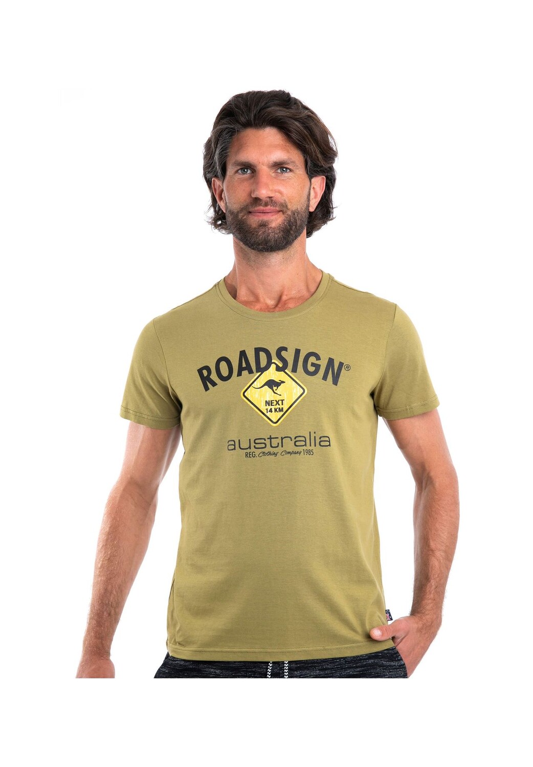 Мужская футболка Diamond с логотипом и круглым вырезом, 100% хлопок ROADSIGN australia, цвет Oliv
Мужская футболка Diamond с логотипом и круглым вырезом, 100% хлопок ROADSIGN australia, цвет Oliv