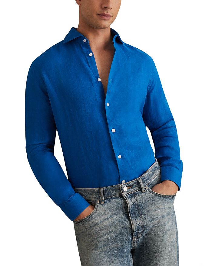 Рубашка с длинным рукавом и застежкой на пуговицы Ruban из льна REISS, синий
Рубашка с длинным рукавом и застежкой на пуговицы Ruban из льна REISS, синий