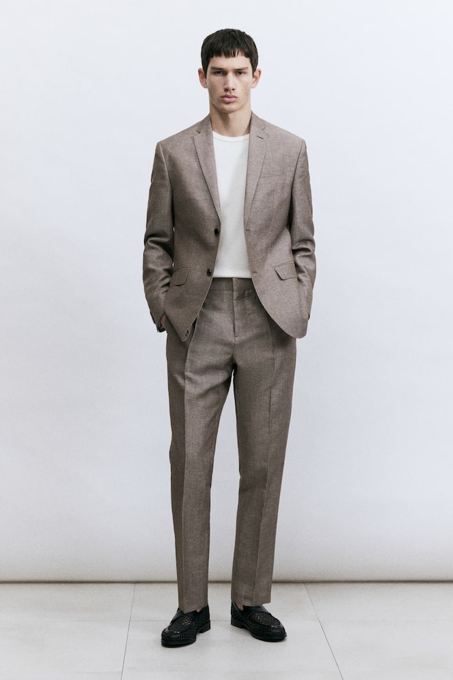 Узкие брюки из шерстяной смеси H&M, бежевый
Узкие брюки из шерстяной смеси H&M, бежевый