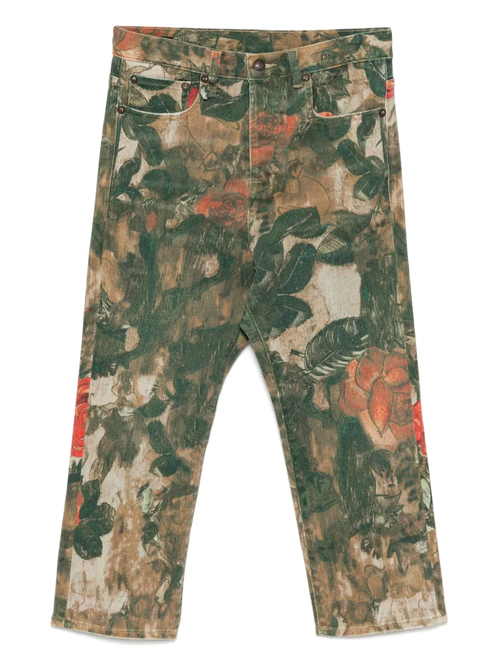 Джинсы с цветочным принтом R13, зеленый
Джинсы с цветочным принтом R13, зеленый