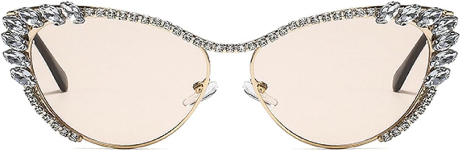 Популярные модные солнцезащитные очки «кошачий глаз» с кристаллами и стразами, женские очки с бриллиантами, стильные сверкающие очки для вечеринок и рейв-вечеринок mincl, Champagne
Популярные модные солнцезащитные очки «кошачий глаз» с кристаллами и стразами, женские очки с бриллиантами, стильные сверкающие очки для вечеринок и рейв-вечеринок mincl, Champagne