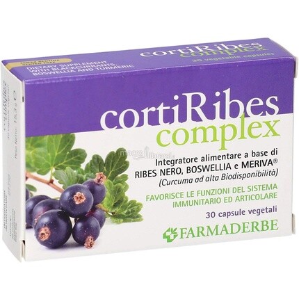 Комплекс Corti Ribes 30 капсул Farmaderbe
Комплекс Corti Ribes 30 капсул Farmaderbe