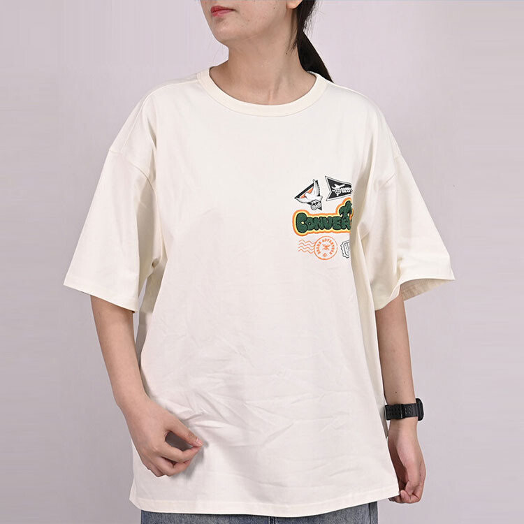 Футболка унисекс молочно-белая Converse, слоновая кость
Футболка унисекс молочно-белая Converse, слоновая кость