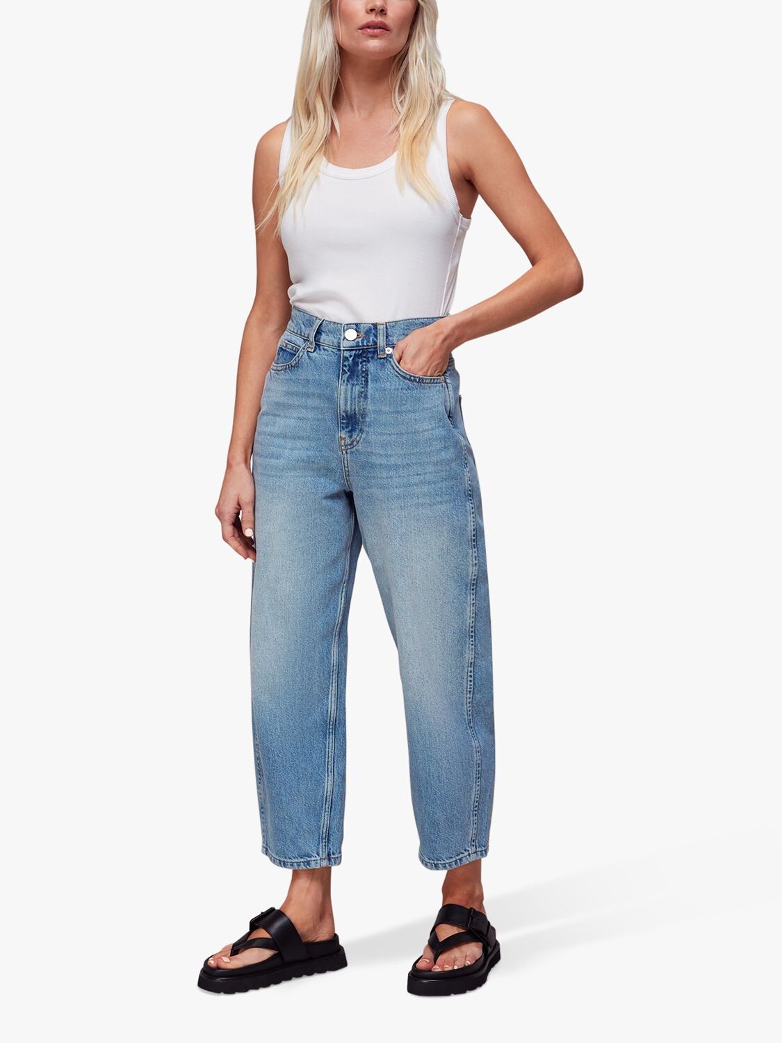 Джинсы Whistles Petite Authentic Barrel Leg, светлая стирка
Джинсы Whistles Petite Authentic Barrel Leg, светлая стирка