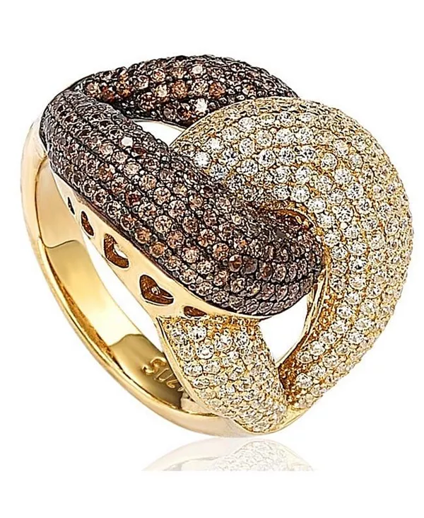 Кольцо-Пуф Suzy Levian из стерлингового серебра с переплетенными кубическими цирконами Suzy Levian New York, brown
Кольцо-Пуф Suzy Levian из стерлингового серебра с переплетенными кубическими цирконами Suzy Levian New York, brown