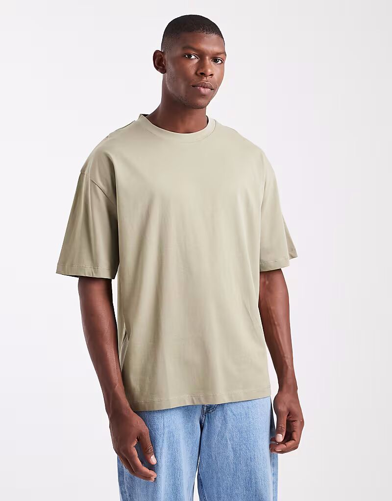 Футболка Essentials свободного кроя с круглым вырезом цвета хаки Asos Design
Футболка Essentials свободного кроя с круглым вырезом цвета хаки Asos Design