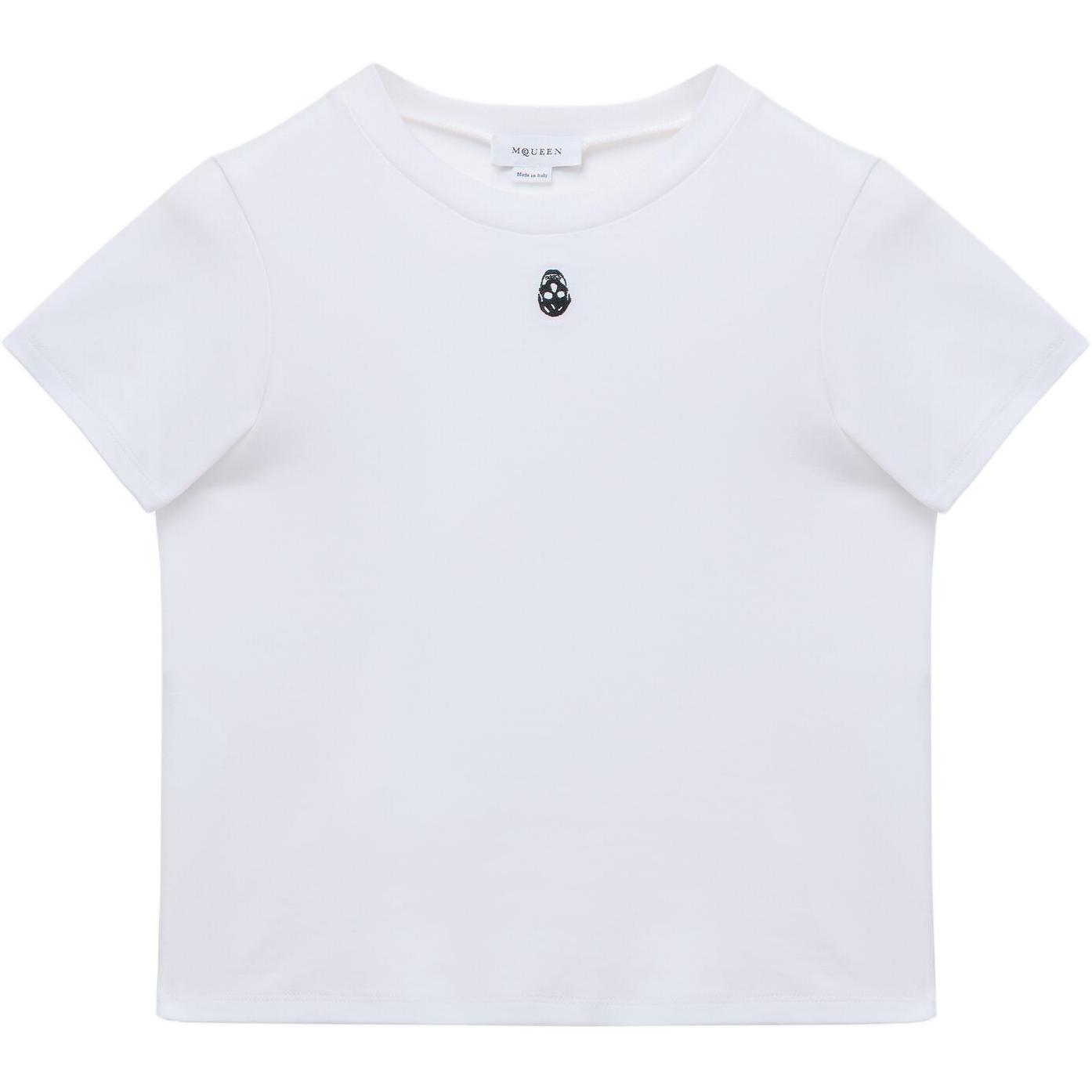 Футболка с вышитым черепом Alexander McQueen, белый
Футболка с вышитым черепом Alexander McQueen, белый