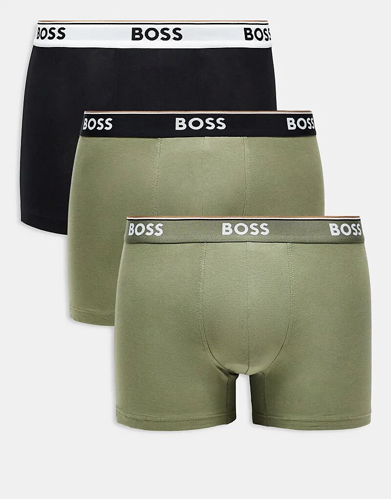 Комплект из 3 пар трусов-боксеров Boss Bodywear зеленого и черного цветов
Комплект из 3 пар трусов-боксеров Boss Bodywear зеленого и черного цветов