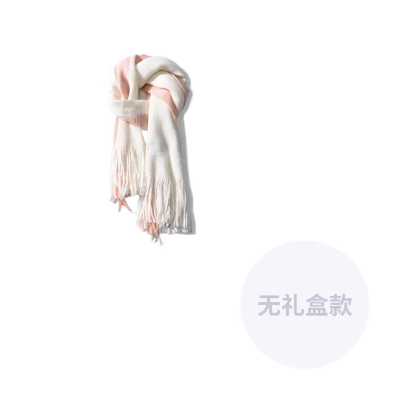 Вязаный шарф унисекс, White & Pink Color
Вязаный шарф унисекс, White & Pink Color