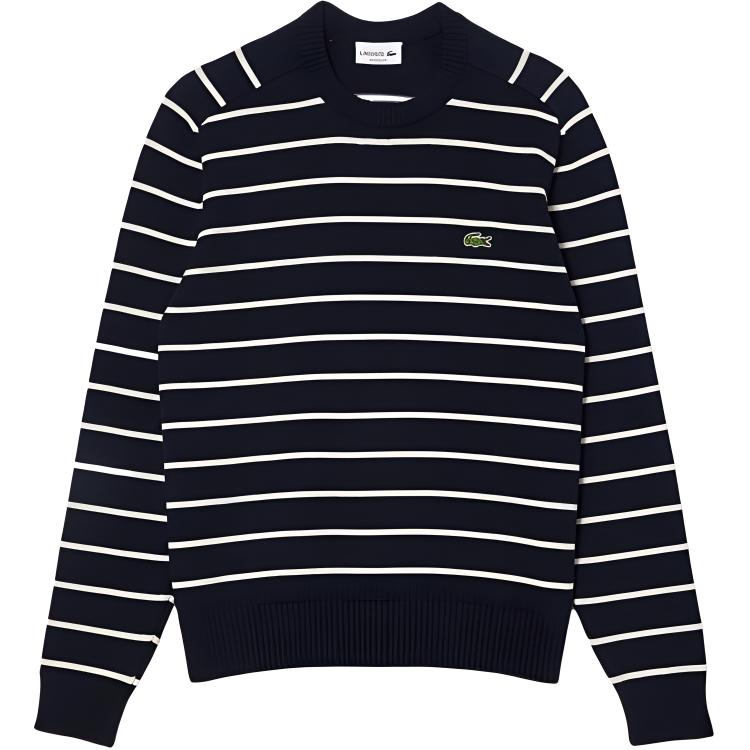 Logo patch Striped Cotton Jumper LACOSTE, синий
Logo patch Striped Cotton Jumper LACOSTE, синий