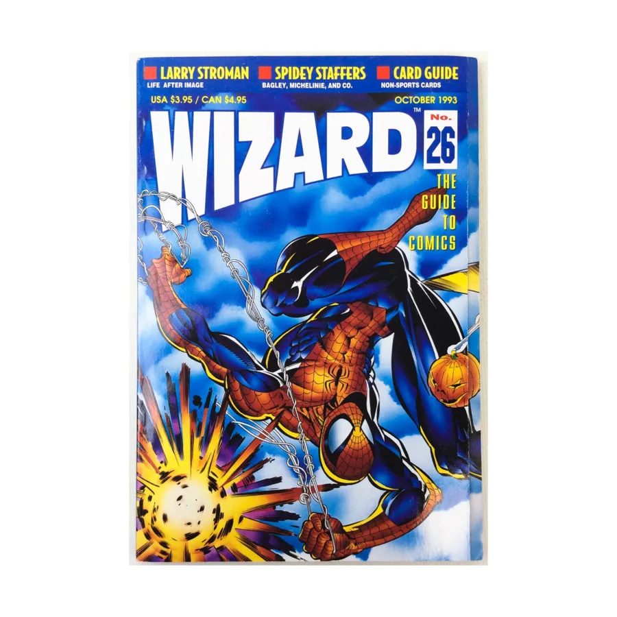 Журнал #26 "Larry Stroman, Spidey Staffers, Card Guide", Wizard Magazine
Журнал #26 "Larry Stroman, Spidey Staffers, Card Guide", Wizard Magazine