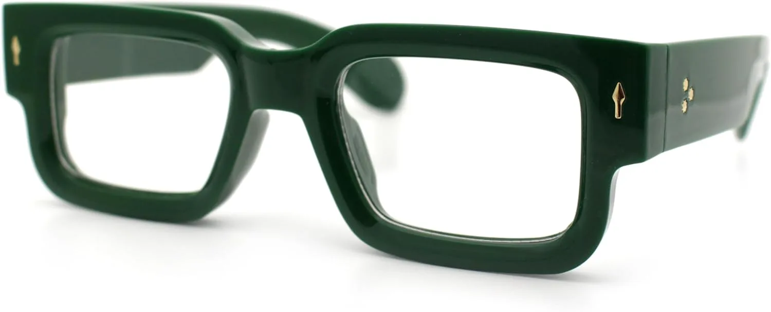 SA106 Ретро городские хипстерские солнцезащитные очки в толстой пластиковой оправе с роговым рисунком, Green - Clear
SA106 Ретро городские хипстерские солнцезащитные очки в толстой пластиковой оправе с роговым рисунком, Green - Clear