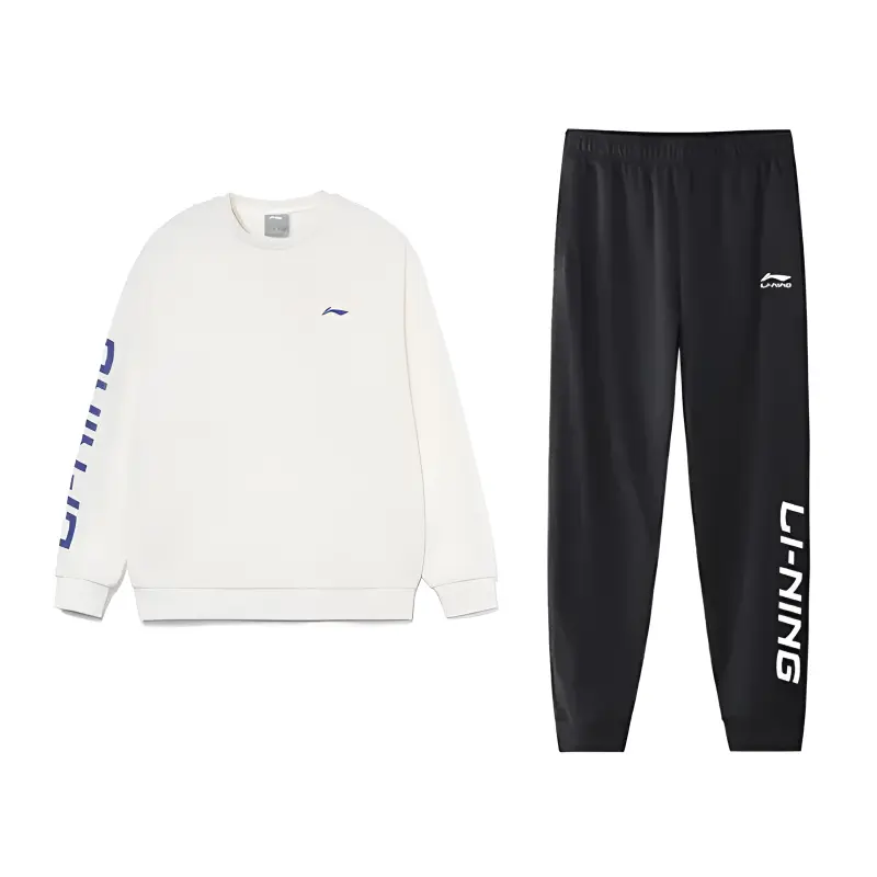 Li Ning Повседневная спортивная одежда унисекс, стандартный дизайн, белый + черный
Li Ning Повседневная спортивная одежда унисекс, стандартный дизайн, белый + черный