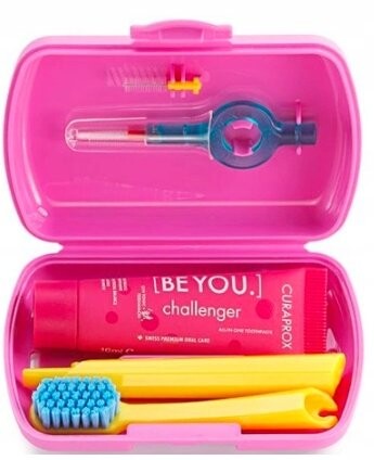 Набор дорожной зубной пасты розового цвета x1 Curaprox
Набор дорожной зубной пасты розового цвета x1 Curaprox