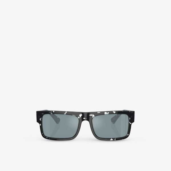 Солнцезащитные очки PR A10S в прямоугольной оправе из ацетата черепаховой расцветки Prada, черный
Солнцезащитные очки PR A10S в прямоугольной оправе из ацетата черепаховой расцветки Prada, черный