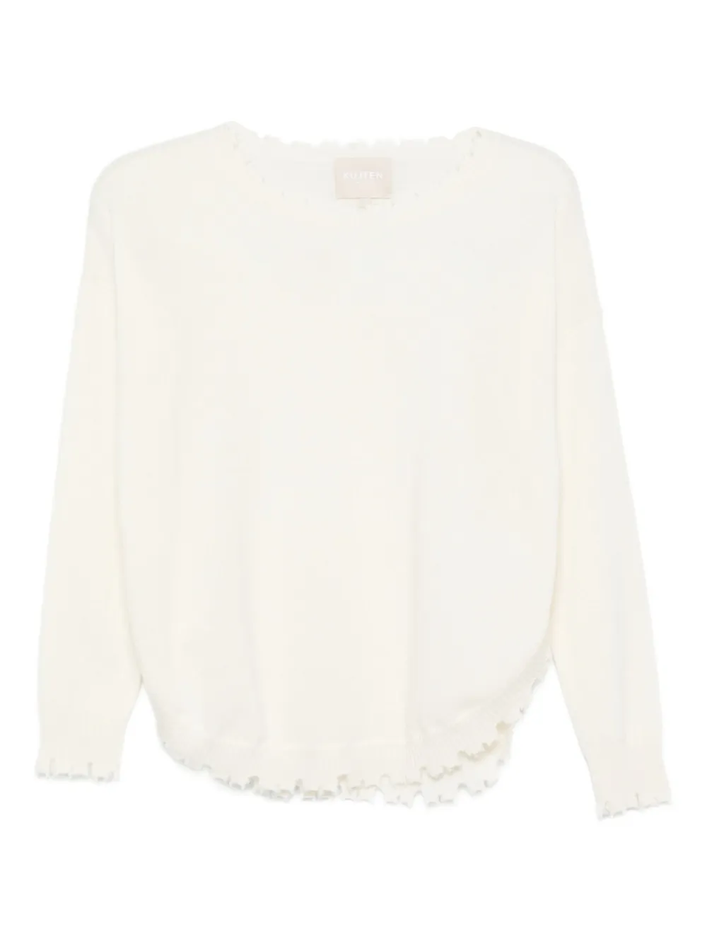 Кашемировый топ с оборками kujten, белый
Кашемировый топ с оборками kujten, белый