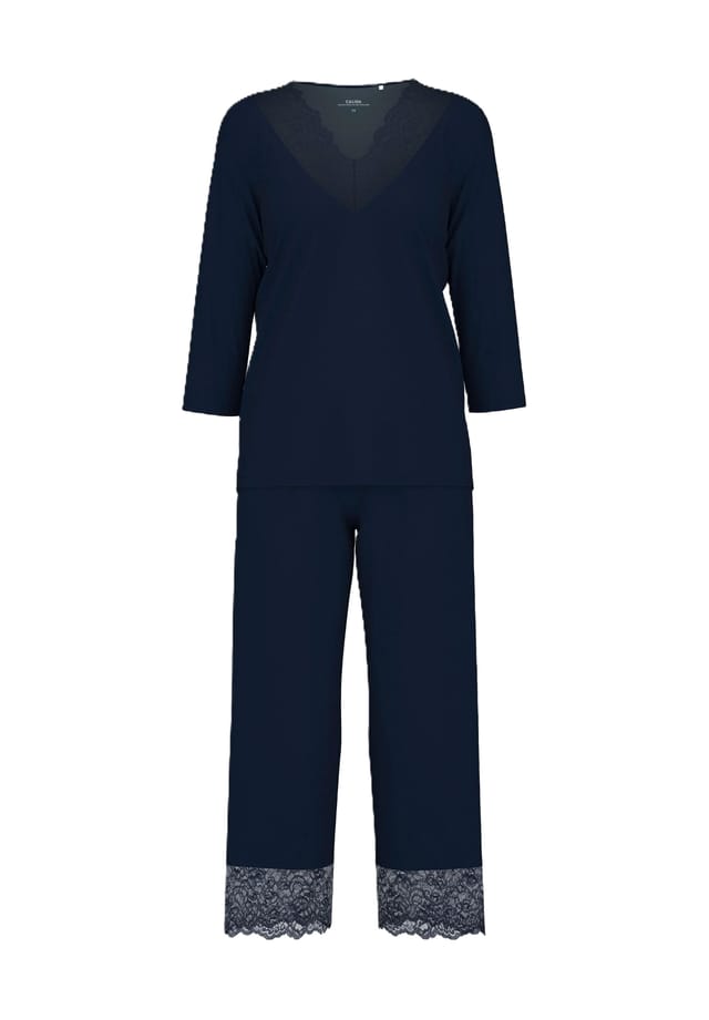 Элегантная пижама «Мечты» с кружевными деталями длина 7/8 Calida, синий
Элегантная пижама «Мечты» с кружевными деталями длина 7/8 Calida, синий