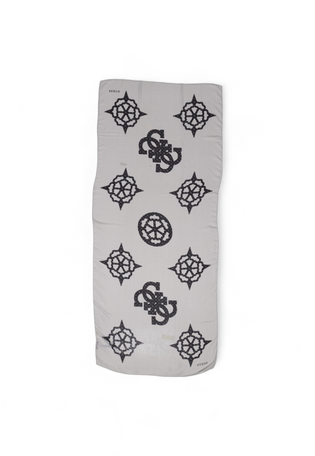 Шарф Guess с принтом, черный 
Шарф Guess с принтом, черный