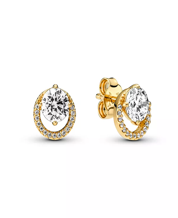 Сверкающие круглые серьги-гвоздики с ореолом Pandora, gold
Сверкающие круглые серьги-гвоздики с ореолом Pandora, gold